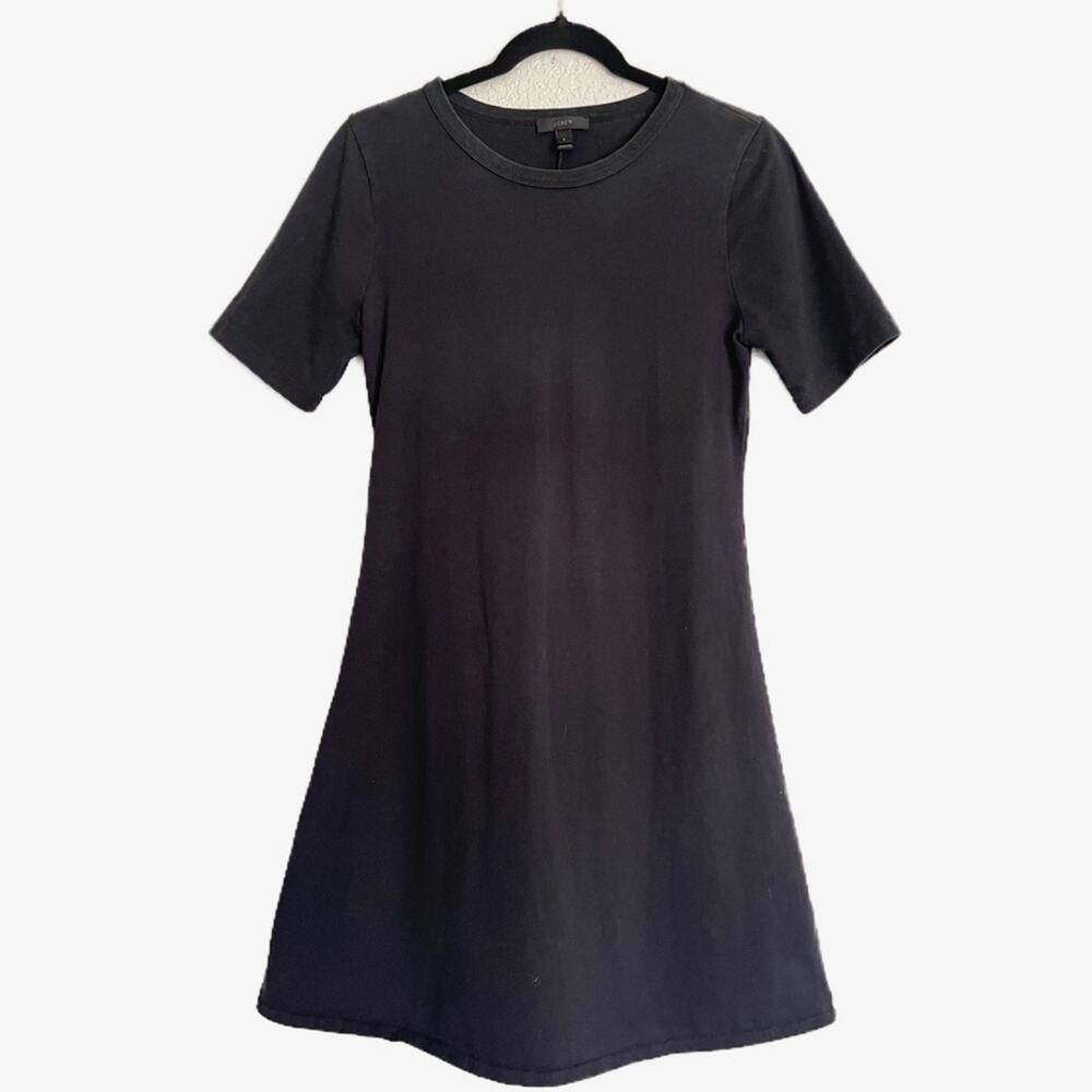 J. Crew Short Sleeve Knit Dress Black Size Small